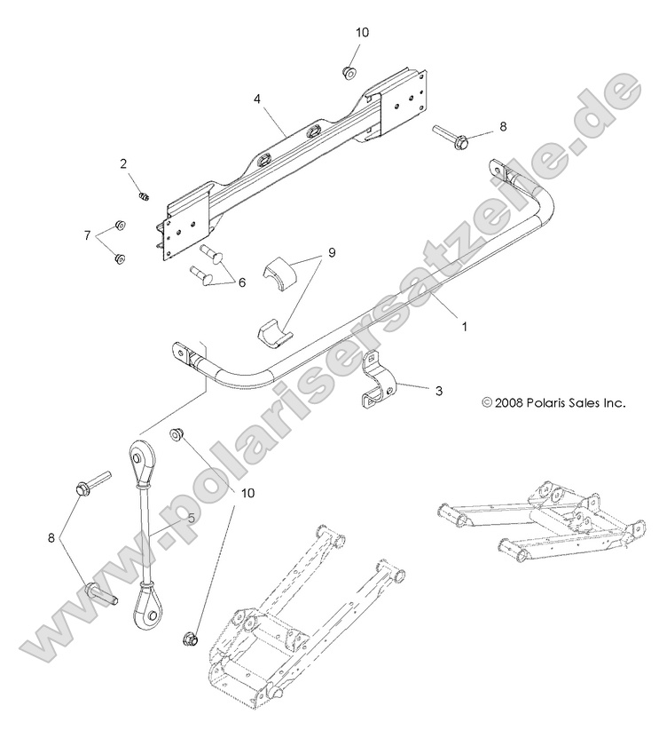 SUSPENSION, STABILIZER BAR, REAR SUSPENSION, STABILIZER BAR, REAR