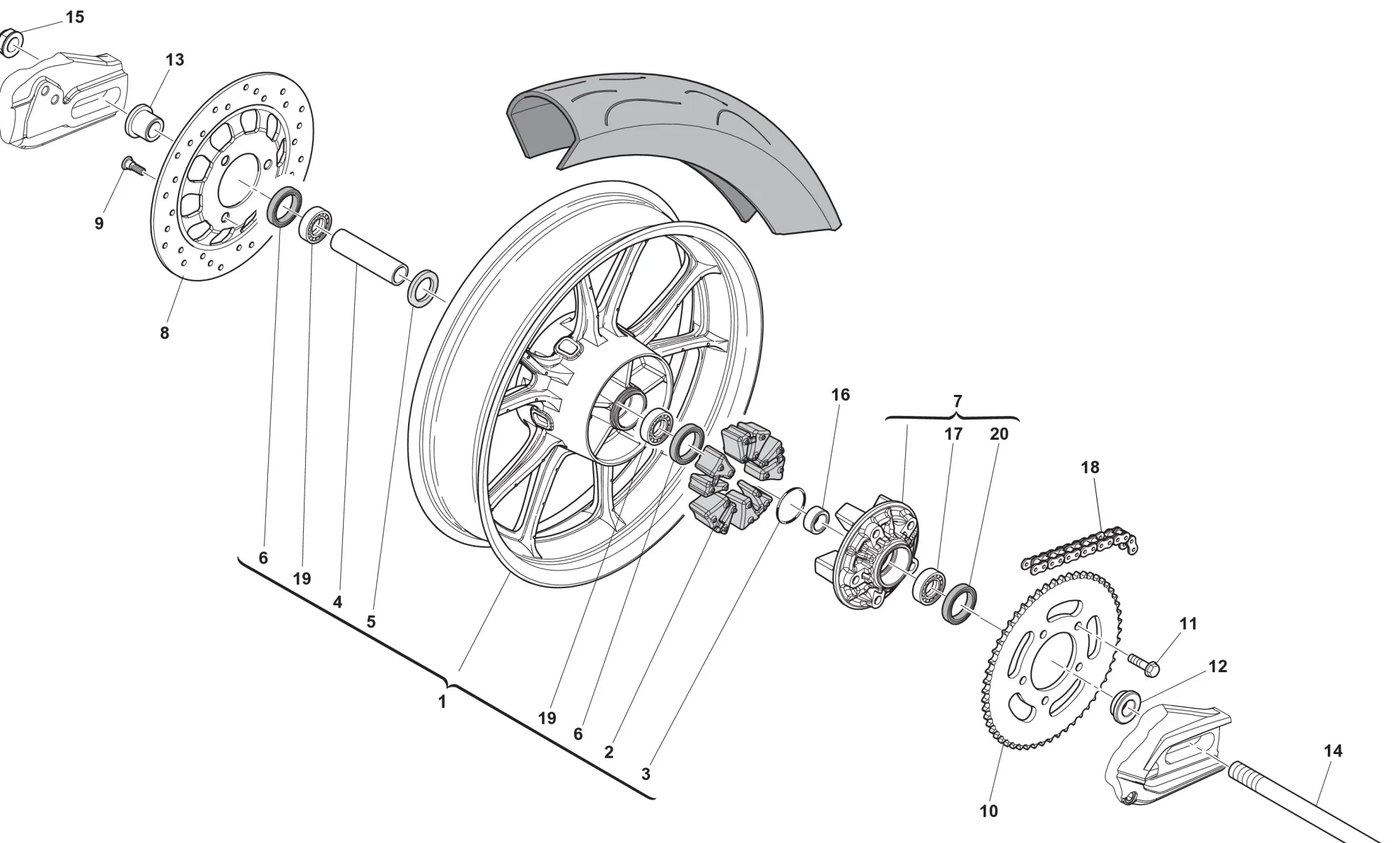 Hinterrad Motard Hinterrad Motard
