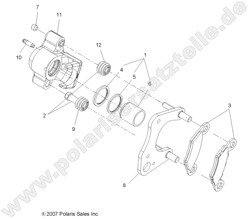 BRAKES, FRONT CALIPER
