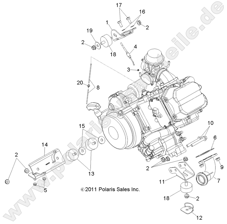 ENGINE, MOUNTING