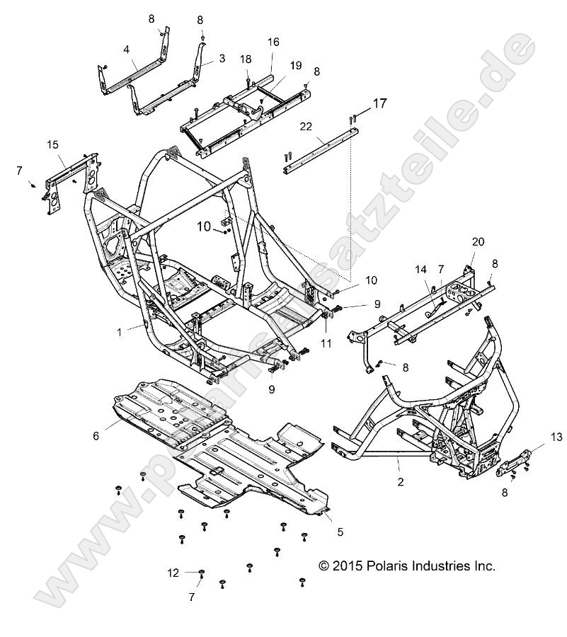 CHASSIS, MAIN FRAME AND SKID PLATES CHASSIS, MAIN FRAME AND SKID PLATES