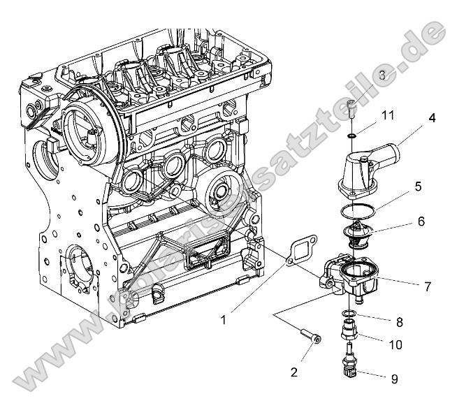 Engine, Thermostat Asm.