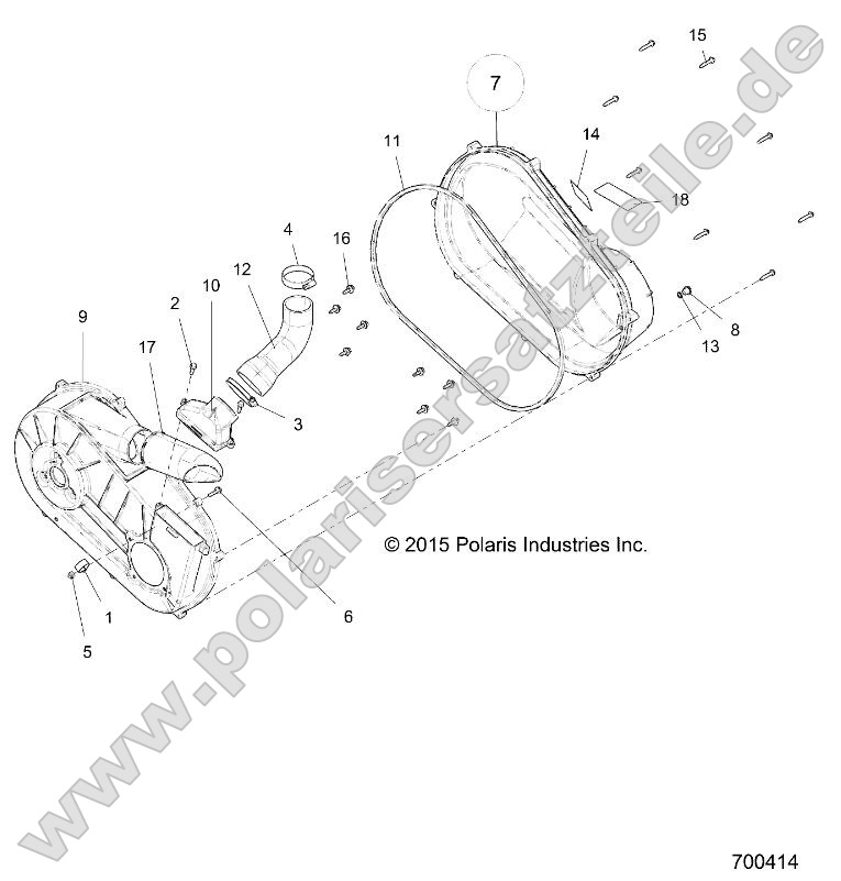 Drive Train, Clutch Cover and Ducting Drive Train, Clutch Cover and Ducting