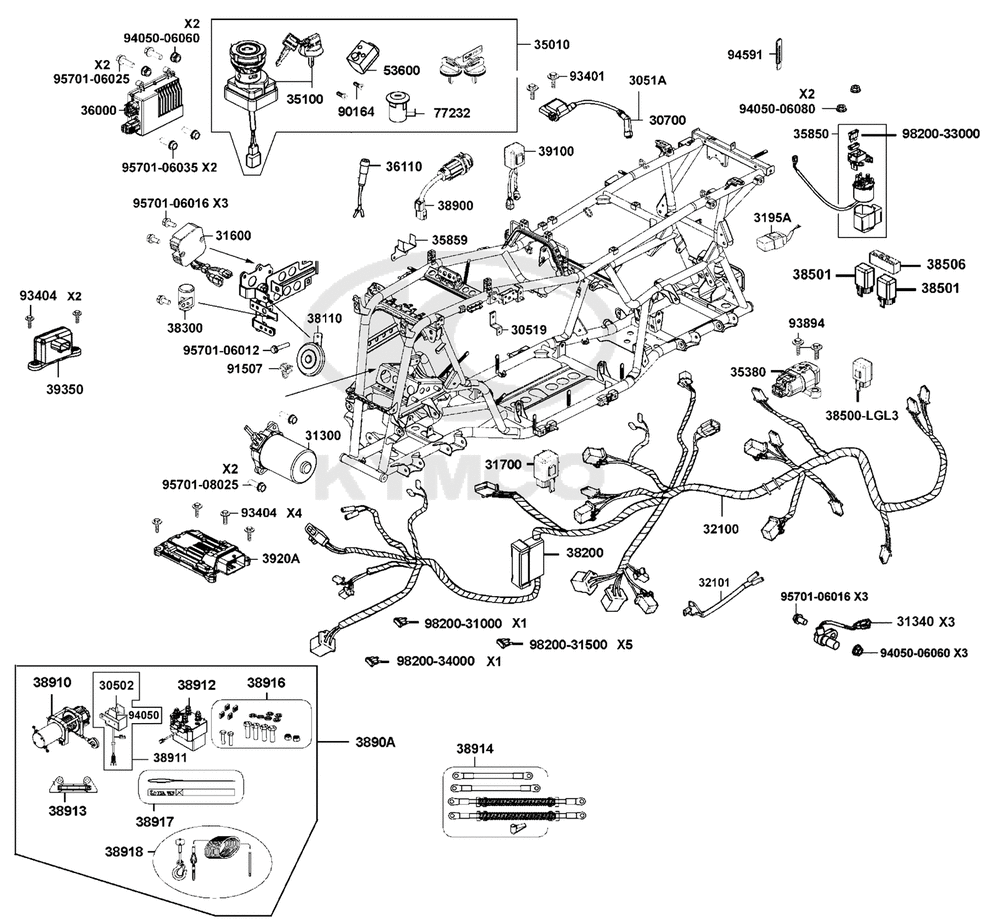Kabelbaum, Elektrik & Schlosssatz Kabelbaum, Elektrik & Schlosssatz