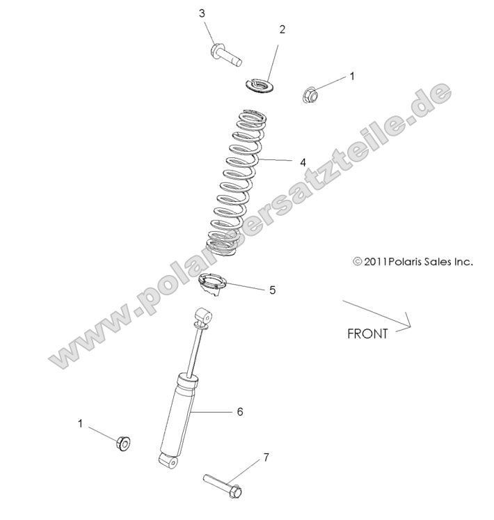 SUSPENSION, FRONT SHOCK MOUNTING SUSPENSION, FRONT SHOCK MOUNTING
