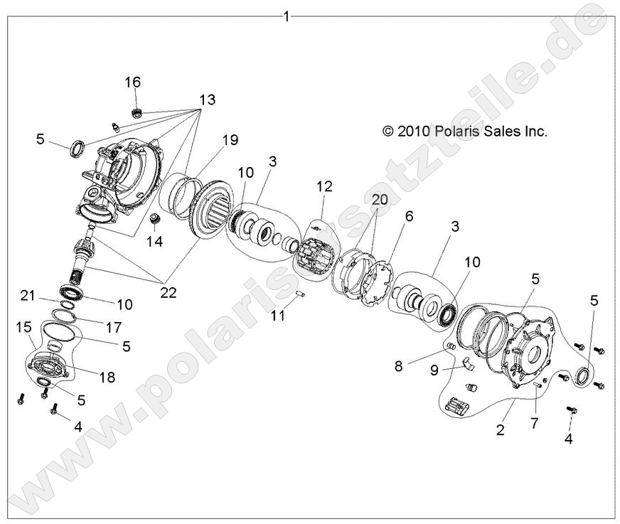 DRIVE TRAIN, FRONT GEARCASE DRIVE TRAIN, FRONT GEARCASE