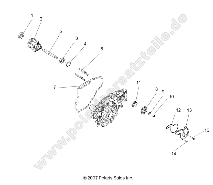 engine oil pump and water pump engine oil pump and water pump