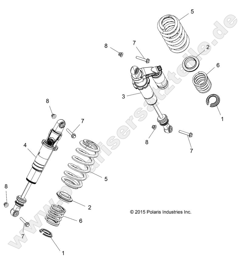 SUSPENSION, REAR SHOCK MOUNTING SUSPENSION, REAR SHOCK MOUNTING