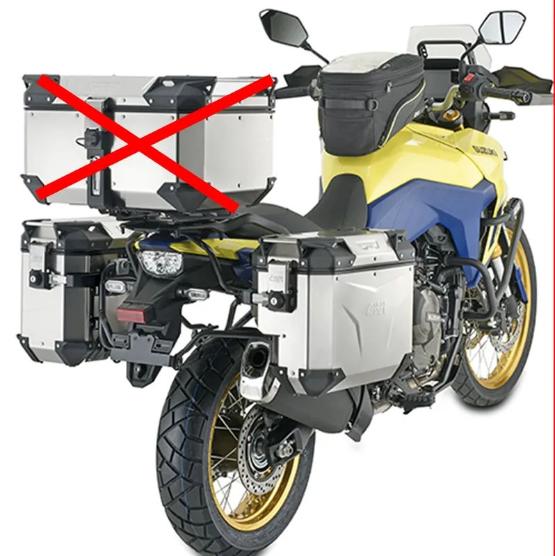 Givi-Monokey-Trekker-Outback-EVO-Alu-Seitenkoffer-Set-Motorrad Givi Monokey Trekker Outback EVO OBKE4837APACK2 Alu Seitenkoffer Set - 48 / 37 Liter - silber