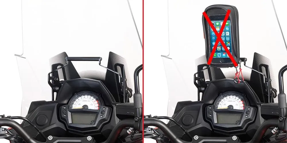 Givi Querstange für Smartphone & Navihalterung am Windschild - Kawasaki Versys 650 2015-21