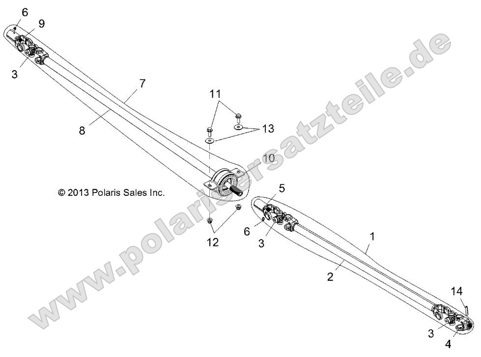 Drive Train, Front Prop Shaft