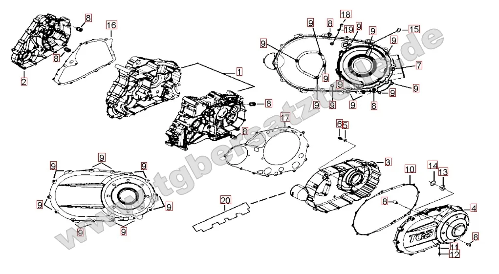 Motorgehäuse Motorgehäuse