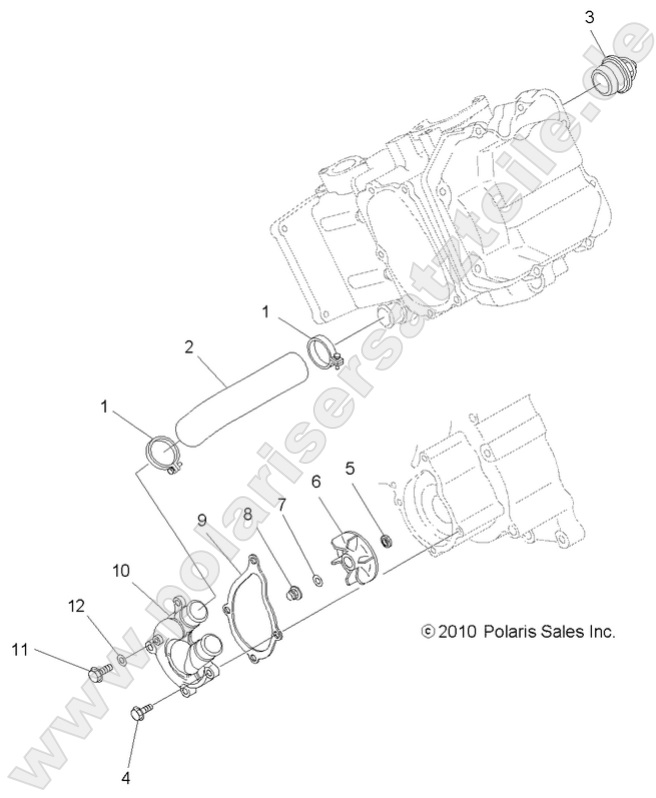 ENGINE, WATER PUMP ENGINE, WATER PUMP