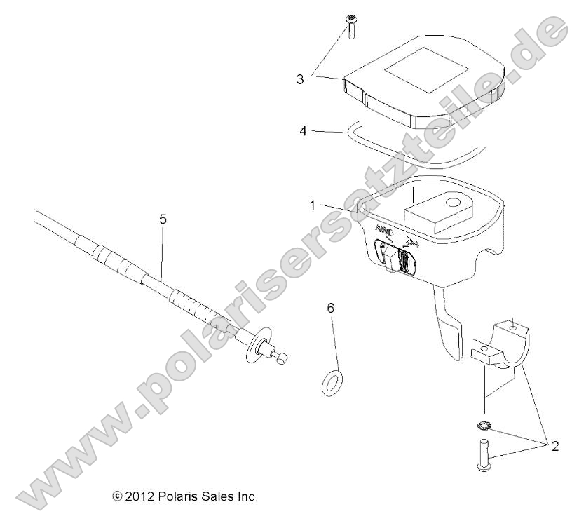 Steering, Controls, Throttle Asm. and Cable