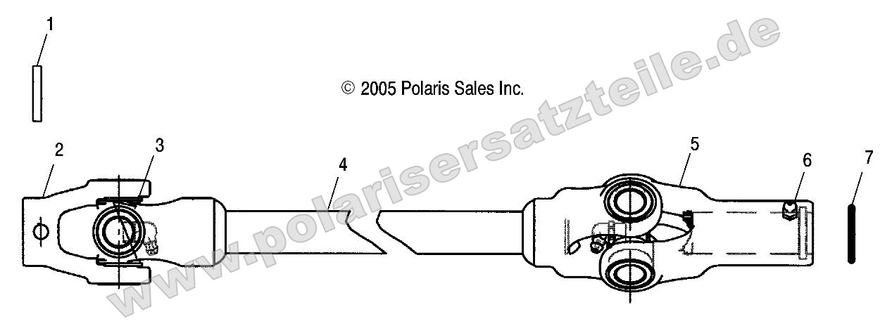 Drive Train, Front Prop Shaft Drive Train, Front Prop Shaft