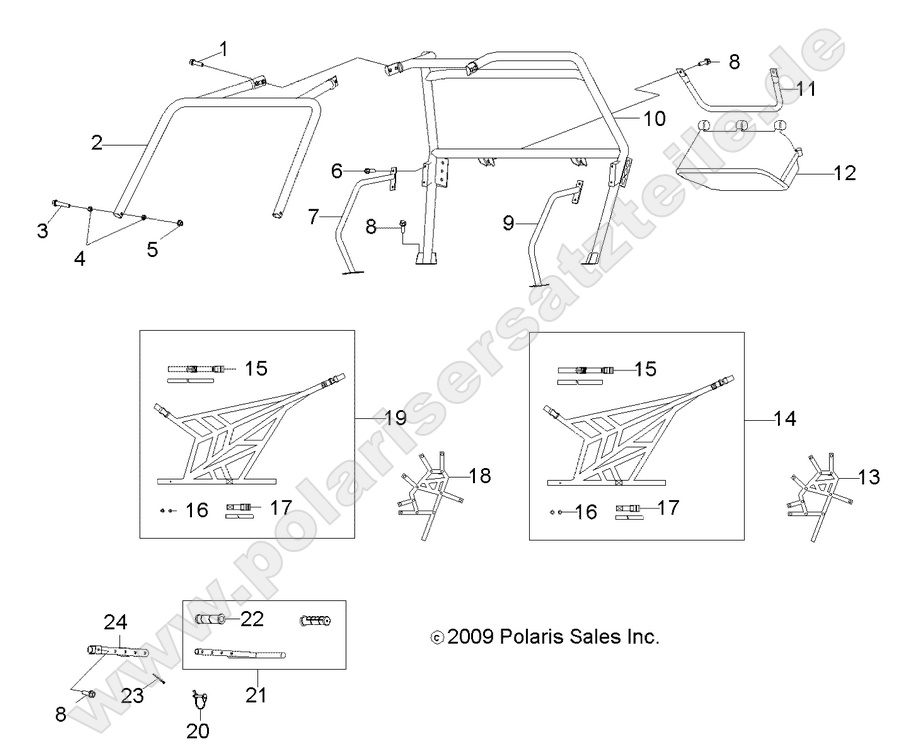 chassis cab frame and side nets chassis cab frame and side nets