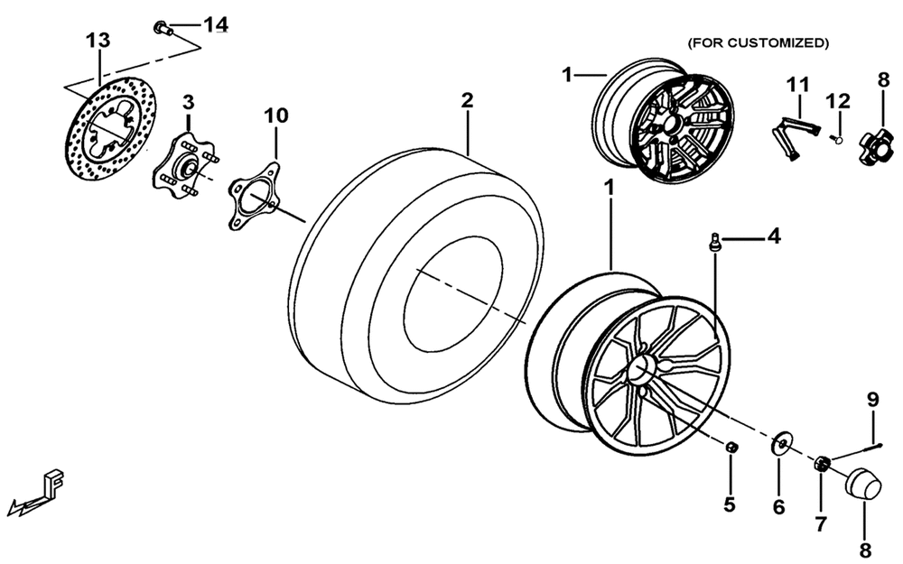 Räder & Bremsscheibe hinten