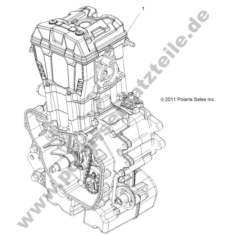 ENGINE, LONG BLOCK