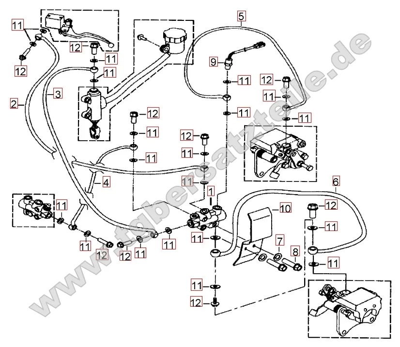 Bremsanlage hinten Bremsanlage hinten