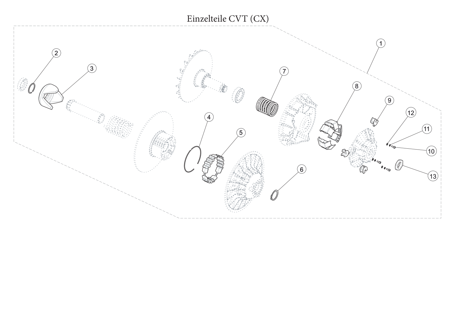 Einzelteile CVT (CX)