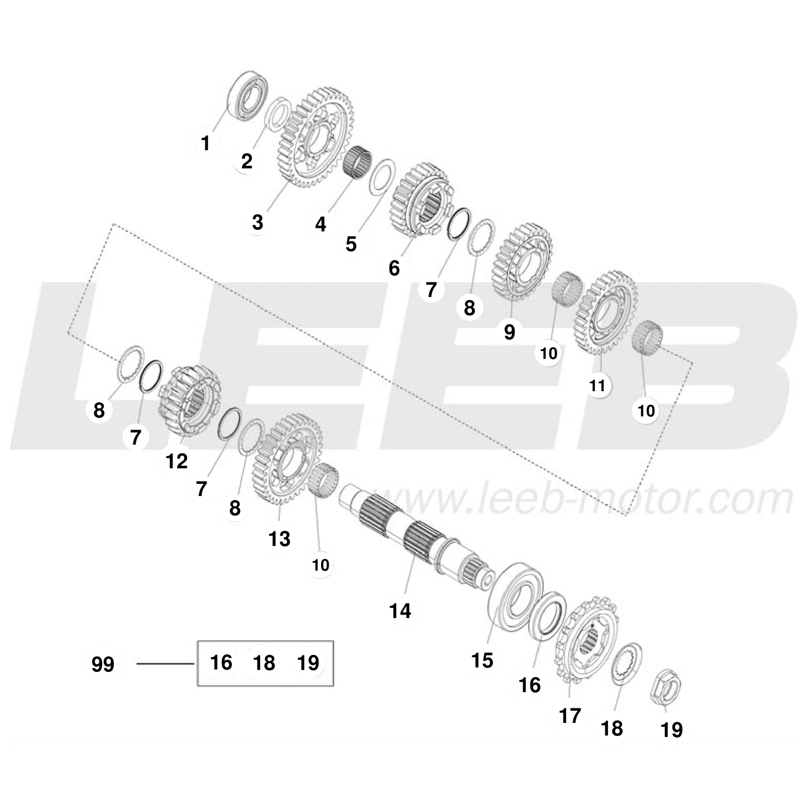 E04 TRANSMISSON II-COUNTERSHAFT E04 TRANSMISSON II-COUNTERSHAFT