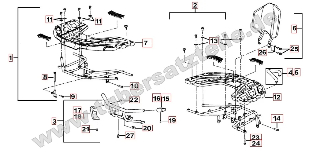 Gepäckträger Plastik Gepäckträger Plastik