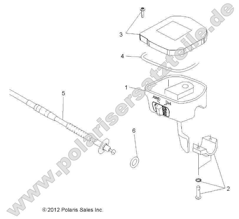 Steering, Controls, Throttle Asm. and Cable