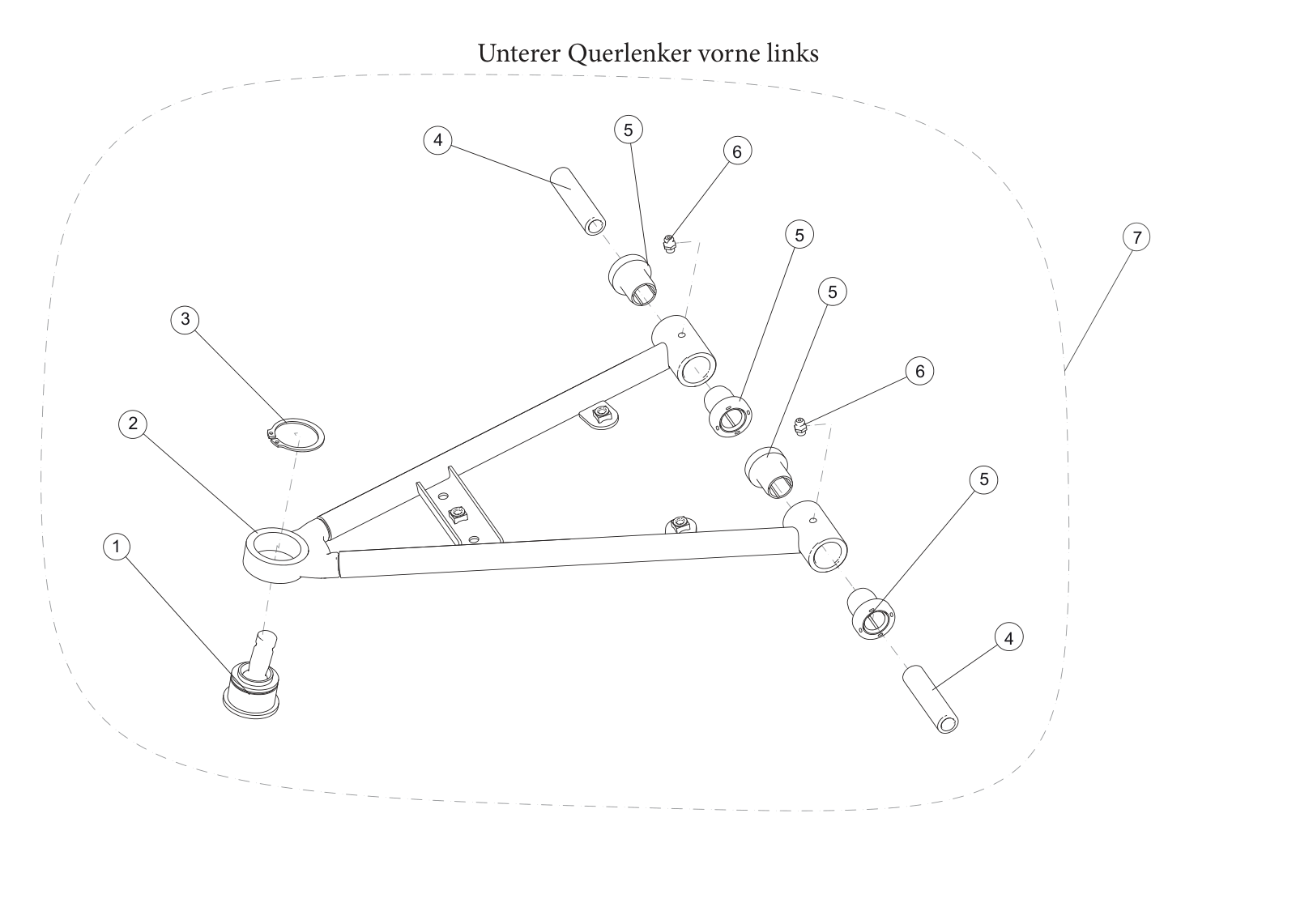 Unterer Querlenker vorne links