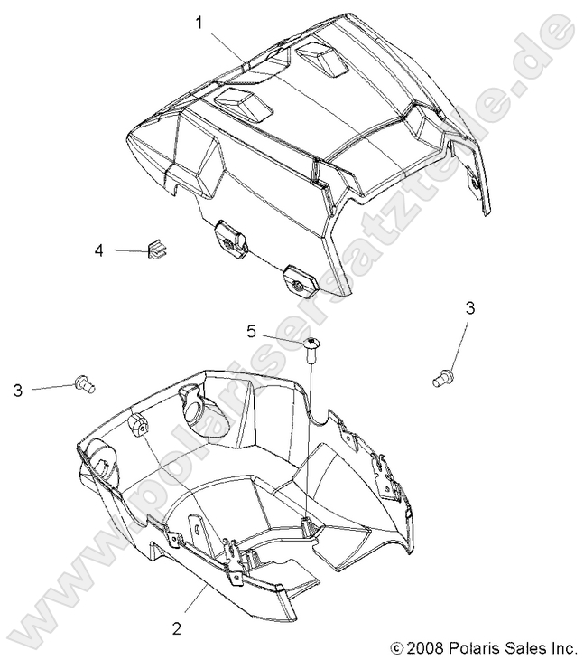 BODY, HEADLIGHT POD BODY, HEADLIGHT POD