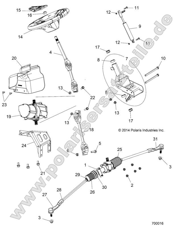 STEERING, POWER STEERING ASM STEERING, POWER STEERING ASM