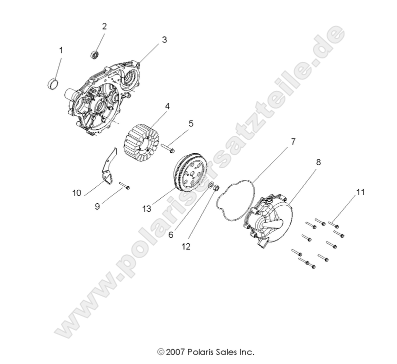 ENGINE, STATOR and FLYWHEEL ENGINE, STATOR and FLYWHEEL