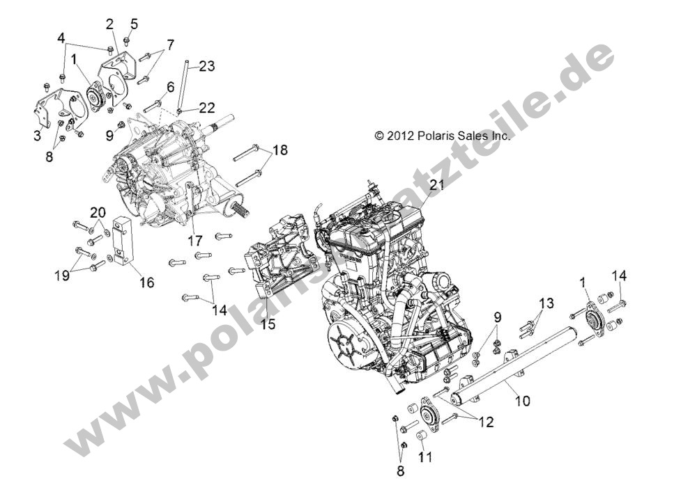 ENGINE, TRANSMISSION MOUNTING ENGINE, TRANSMISSION MOUNTING