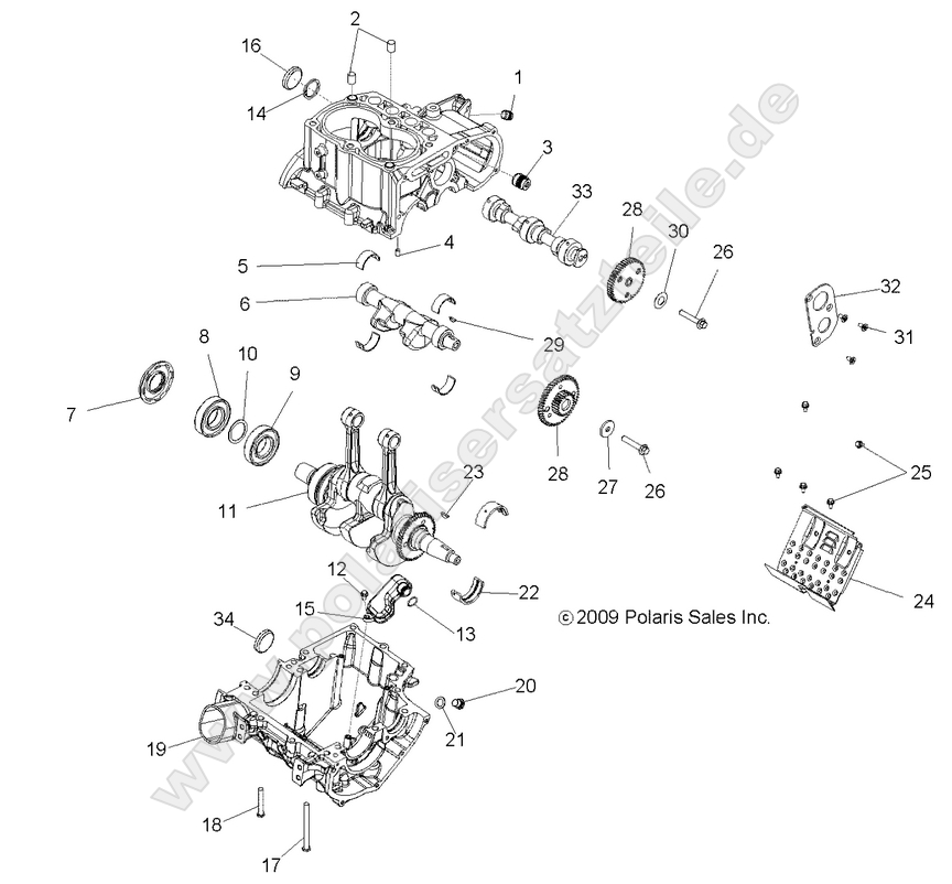 ENGINE, CRANKCASE and CRANKSHAFT ENGINE, CRANKCASE and CRANKSHAFT