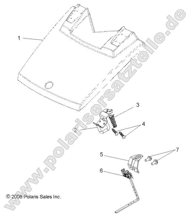 Body, Hood Latch
