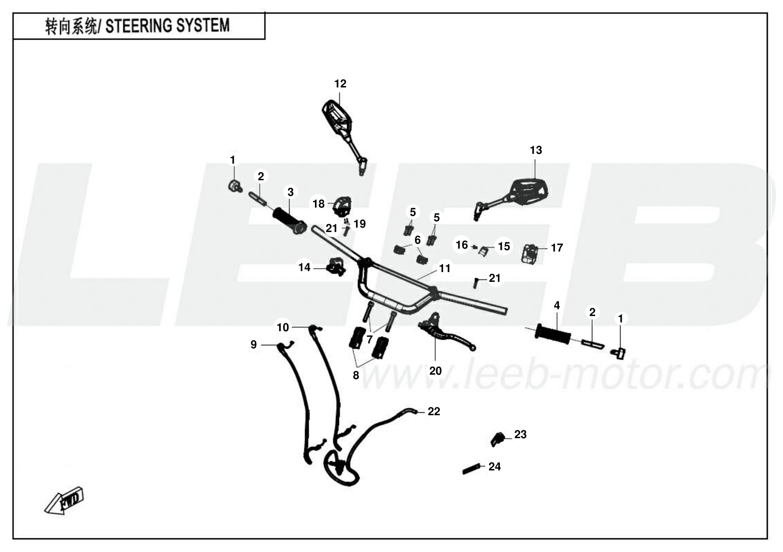 25-CF700-9AH-F10 STEERING SYSTEM 25-CF700-9AH-F10 STEERING SYSTEM
