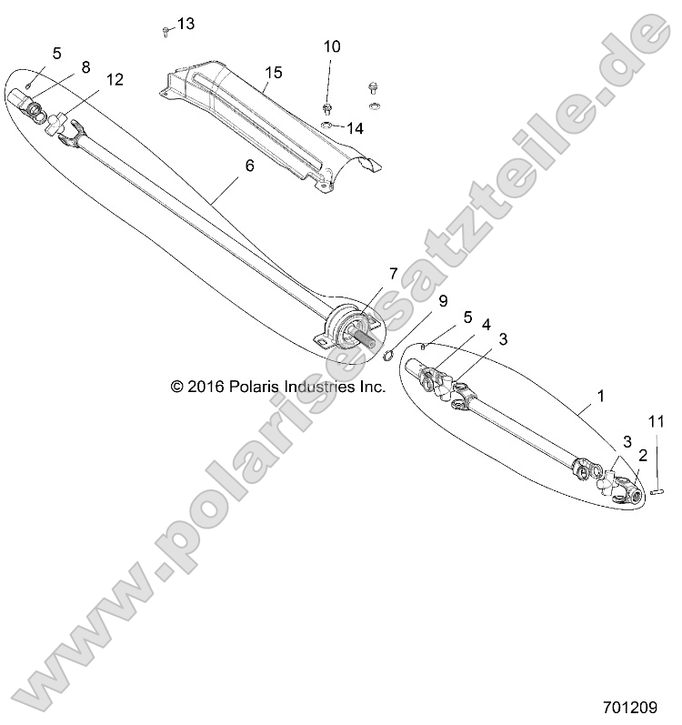 Drive Train, Front Prop Shaft Drive Train, Front Prop Shaft