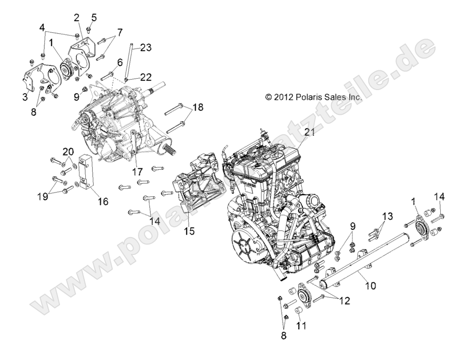ENGINE, TRANSMISSION MOUNTING ENGINE, TRANSMISSION MOUNTING