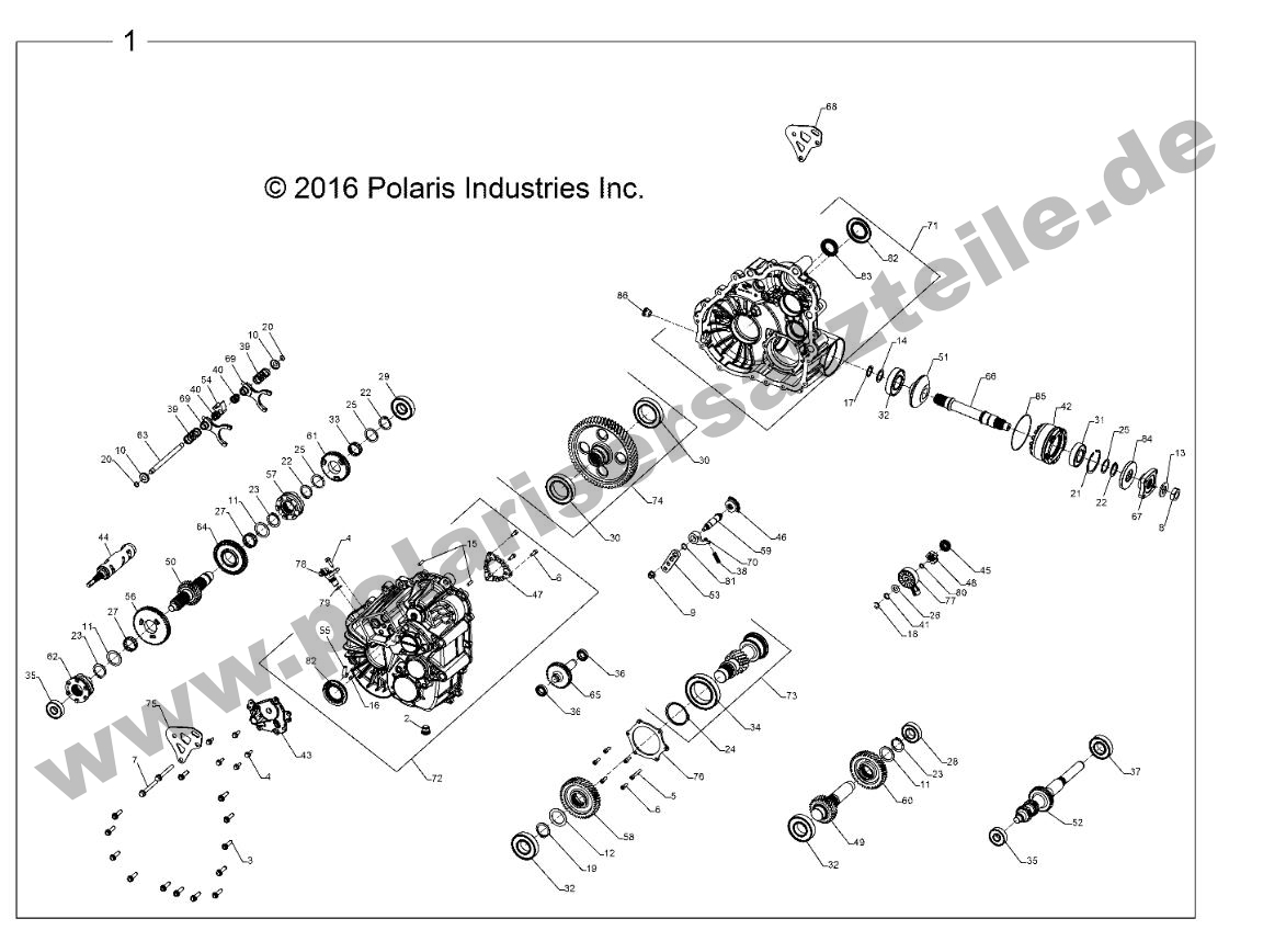 DRIVE TRAIN, MAIN GEARCASE INTERNALS DRIVE TRAIN, MAIN GEARCASE INTERNALS