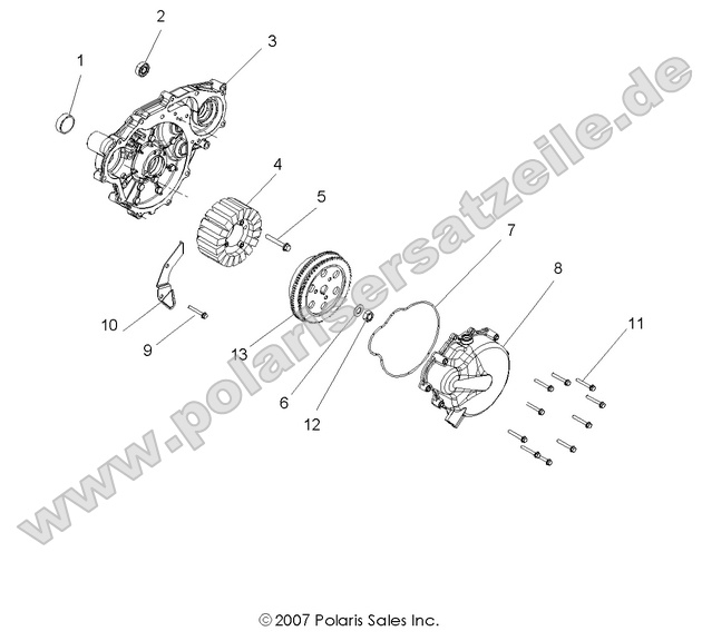 engine stator and flywheel engine stator and flywheel