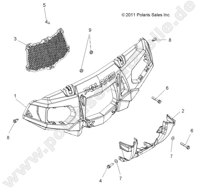 BODY, FRONT BUMPER and MOUNTING