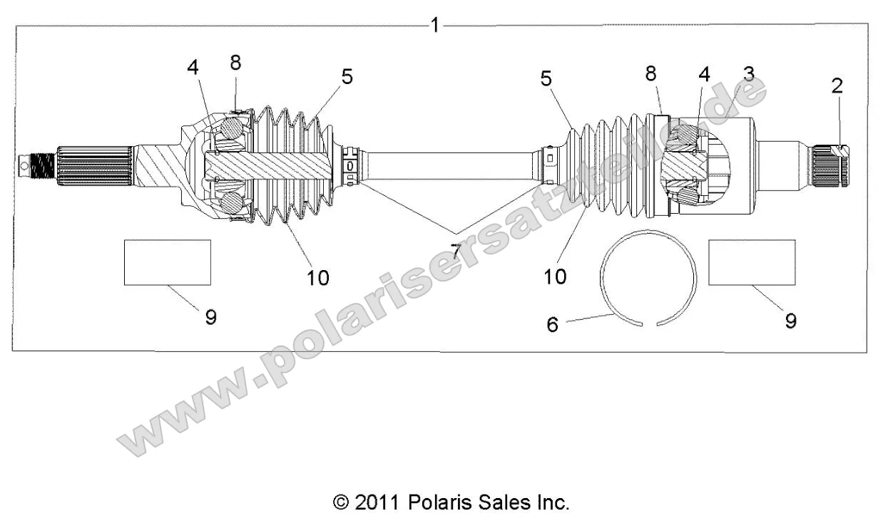Drive Train, Rear Half Shaft Drive Train, Rear Half Shaft