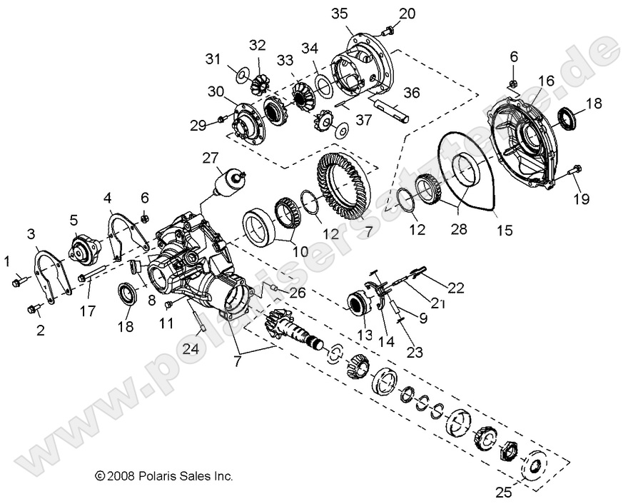 drive train gearcase defferential internal components drive train gearcase defferential internal components