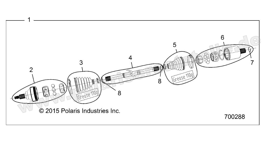 DRIVE TRAIN, REAR HALF SHAFT DRIVE TRAIN, REAR HALF SHAFT