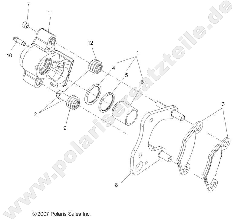 BRAKES, FRONT CALIPER