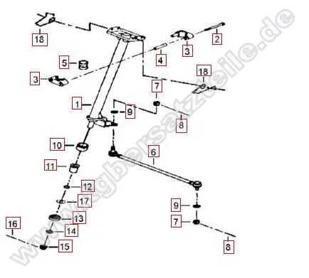 Lenksäule-Spurstange