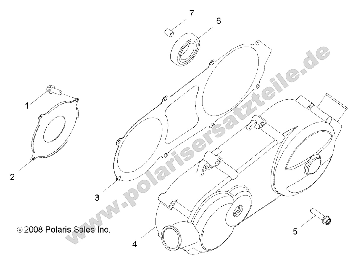 ENGINE, CRANKCASE COVER, LH ENGINE, CRANKCASE COVER, LH