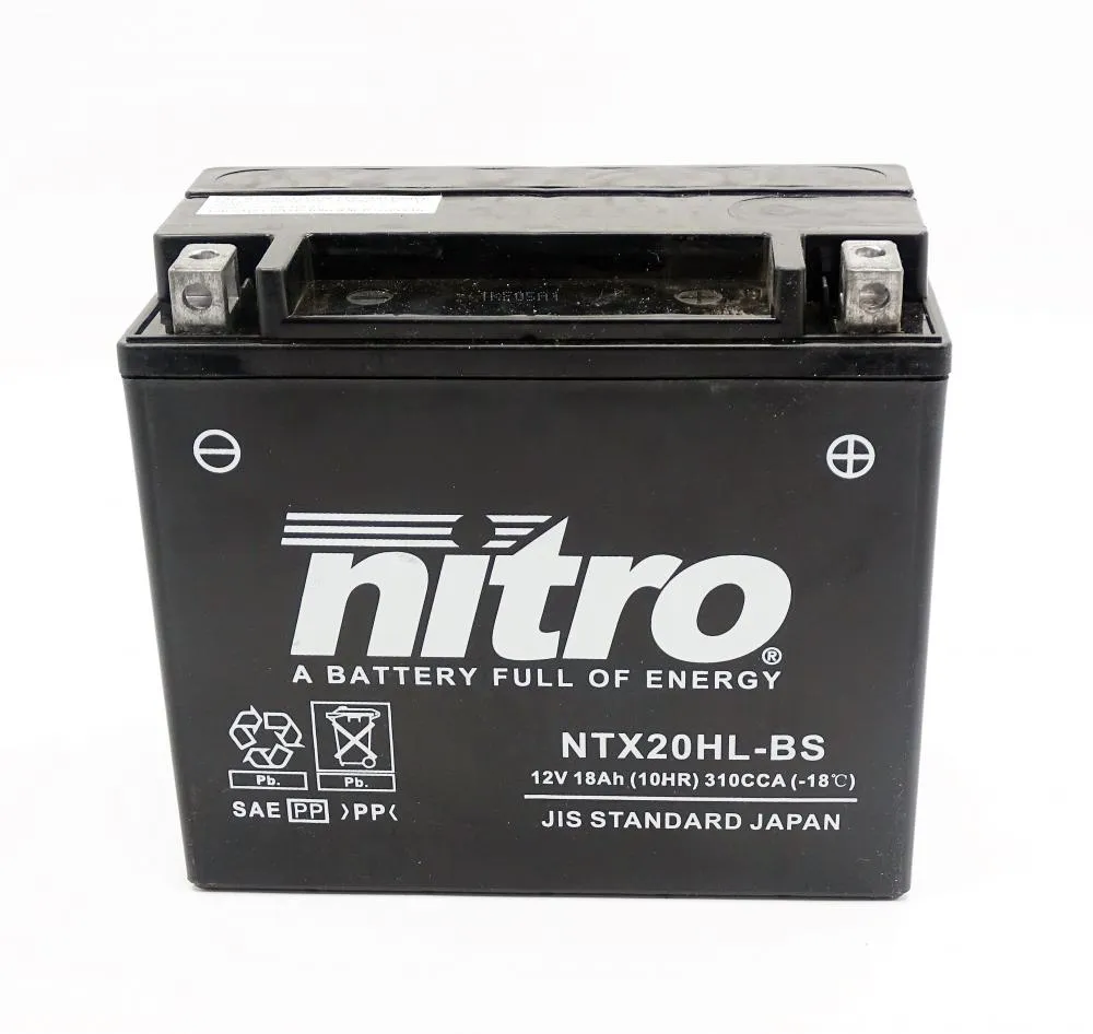 Nitro_NTX20HL_BS_YTX20HL_BS_AGM_Batterie_12V_18AH__1 Nitro NTX20HL-BS / YTX20HL-BS AGM Batterie 12V 18AH - Einbaufertig (65989)