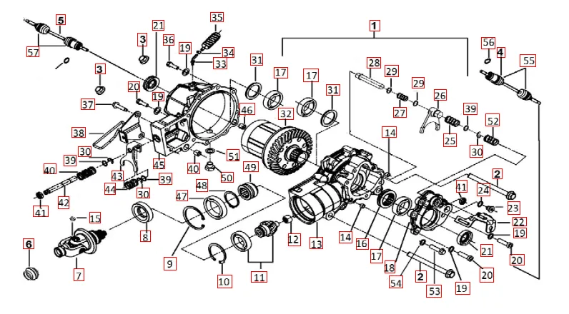 Differential vorne Differential vorne