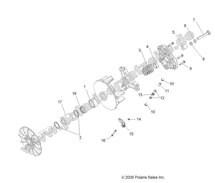 DRIVE TRAIN, PRIMARY CLUTCH
