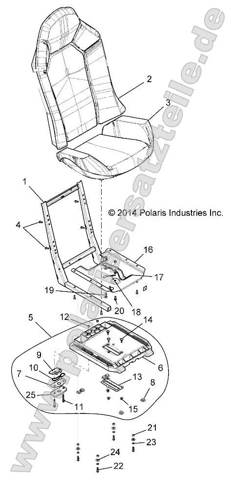 Body, Seat Asm. and Slider Body, Seat Asm. and Slider